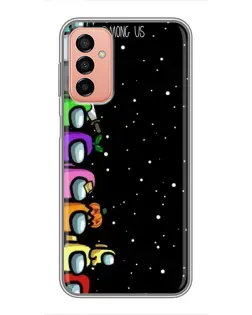 Чохол для Samsung Galaxy M13 з картинкою «Команда Among Us» Чохол для Samsung Galaxy M13 з картинкою «Команда Among Us»