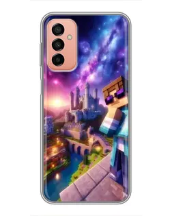 Чехол для Samsung Galaxy M13 с картинкой «Стив и космос»