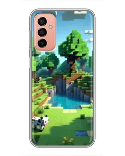 Чехол для Samsung Galaxy M13 с картинкой «Minecraft летний день»