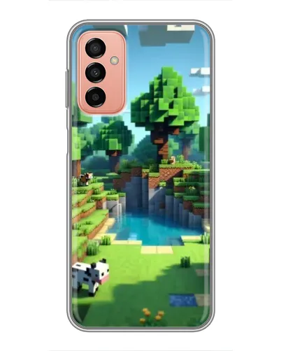 Чехол для Samsung Galaxy M13 с картинкой «Minecraft летний день»