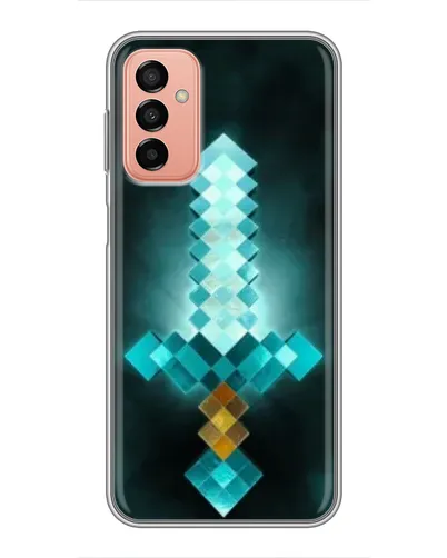 Чехол для Samsung Galaxy M13 с картинкой «Алмазный меч неон»