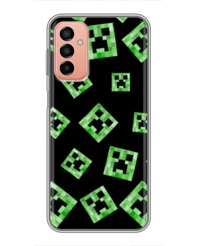 Чехол для Samsung Galaxy M13 с картинкой «Паттерн с криперами»