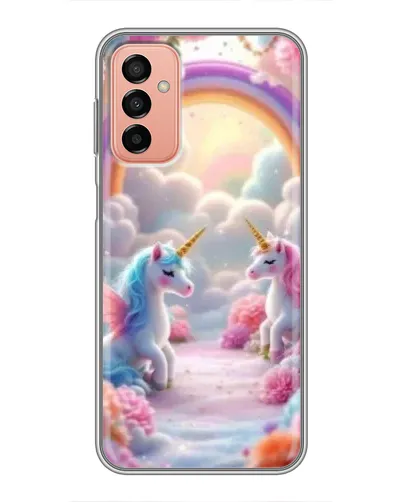 Чохол для Samsung Galaxy M13 з картинкою «Веселка і єдинороги» Чохол для Samsung Galaxy M13 з картинкою «Веселка і єдинороги»