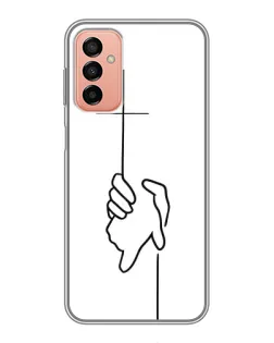 Чехол для Samsung Galaxy M13 с картинкой «Рука держит»