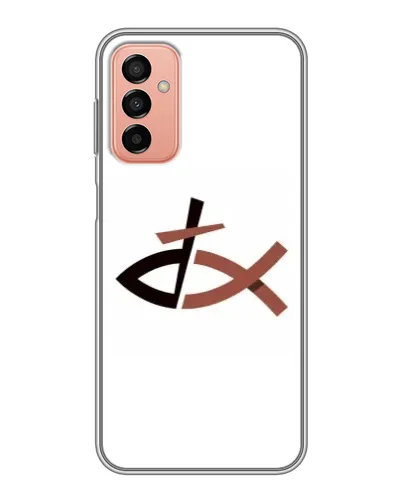 Чехол для Samsung Galaxy M13 с картинкой «Рыба и крест»