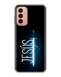 Чехол для Samsung Galaxy M13 с картинкой «Меч Духа Jesus»