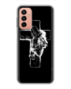 Чехол для Samsung Galaxy M13 с картинкой «Сияющий крест Jesus»