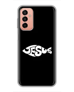 Чехол для Samsung Galaxy M13 с картинкой «Рыба Jesus»