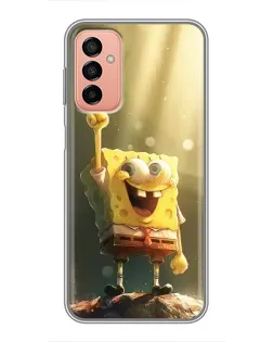 Чохол для Samsung Galaxy M13 з картинкою «Сяючий Спанч Боб» Чохол для Samsung Galaxy M13 з картинкою «Сяючий Спанч Боб»