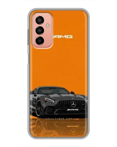 Чехол для Samsung Galaxy M13 с картинкой «Оранжевый Mercedes AMG»