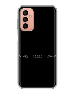 Чехол для Samsung Galaxy M13 с картинкой «Audi — световой подпись»