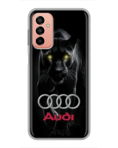 Чехол для Samsung Galaxy M13 с картинкой «Пантера и Audi»