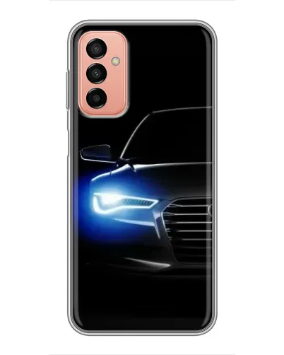 Чехол для Samsung Galaxy M13 с картинкой «Неоновый взгляд Audi»