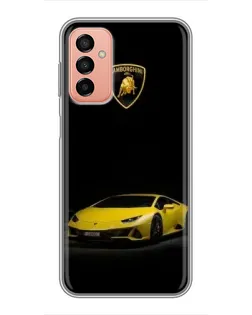 Чехол для Samsung Galaxy M13 с картинкой «Lamborghini желтый акцент»