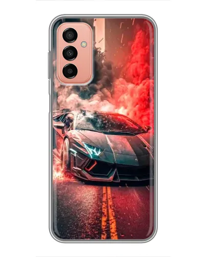 Чехол для Samsung Galaxy M13 с картинкой «Lamborghini красный дым»