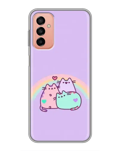 Чехол для Samsung Galaxy M13 с картинкой «Радужные Пушины»