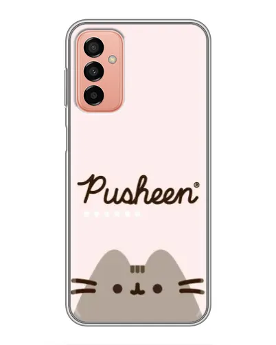 Чехол для Samsung Galaxy M13 с картинкой «Pusheen логотип»