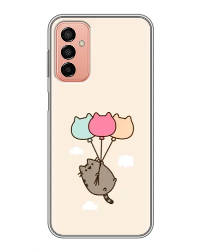 Чехол для Samsung Galaxy M13 с картинкой «Пушин на шариках»