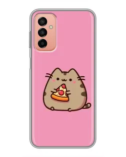 Чехол для Samsung Galaxy M13 с картинкой «Пушин с пиццей» Чехол для Samsung Galaxy M13 с картинкой «Пушин с пиццей»