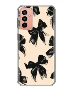 Чохол для Samsung Galaxy M13 з картинкою «Патерн чорні банти» Чохол для Samsung Galaxy M13 з картинкою «Патерн чорні банти»