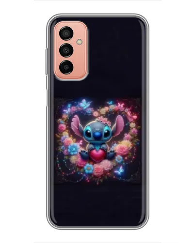 Чохол для Samsung Galaxy M13 з картинкою «Stitch у квітах» Чохол для Samsung Galaxy M13 з картинкою «Stitch у квітах»