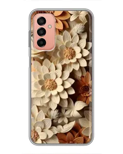 Чохол для Samsung Galaxy M13 з картинкою «Бежевий флористичний декор» Чохол для Samsung Galaxy M13 з картинкою «Бежевий флористичний декор»
