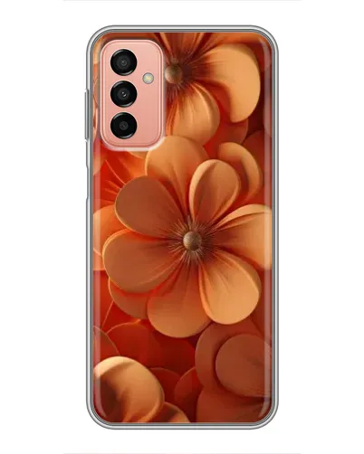 Чохол для Samsung Galaxy M13 з картинкою «Помаранчева макро квітка»