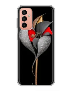 Чохол для Samsung Galaxy M13 з картинкою «Срібна фантазійна квітка» Чохол для Samsung Galaxy M13 з картинкою «Срібна фантазійна квітка»