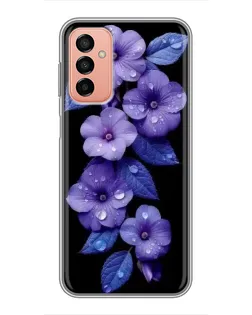Чохол для Samsung Galaxy M13 з картинкою «Фіолетові квіти з росою» Чохол для Samsung Galaxy M13 з картинкою «Фіолетові квіти з росою»