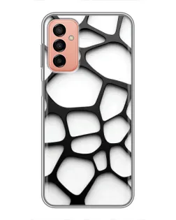 Чохол для Samsung Galaxy M13 з картинкою «Біла об'ємна сітка» Чохол для Samsung Galaxy M13 з картинкою «Біла об'ємна сітка»