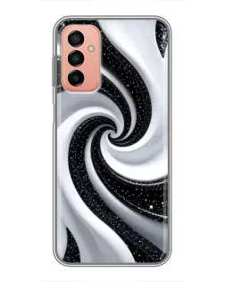 Чехол для Samsung Galaxy M13 с картинкой «Черно-белая спираль» Чехол для Samsung Galaxy M13 с картинкой «Черно-белая спираль»