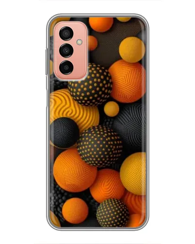 Чехол для Samsung Galaxy M13 с картинкой «Объемные оранжевые сферы» Чехол для Samsung Galaxy M13 с картинкой «Объемные оранжевые сферы»