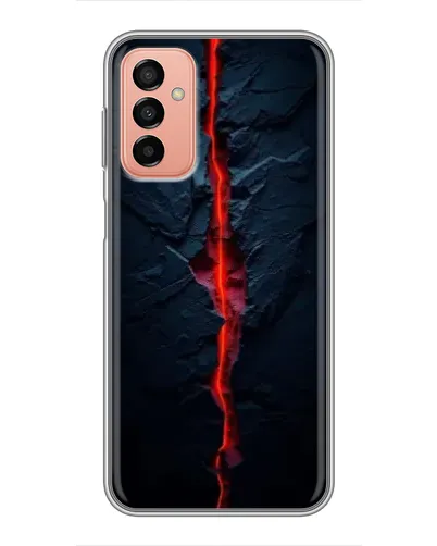 Чехол для Samsung Galaxy M13 с картинкой «Kрасная лавовая трещина» Чехол для Samsung Galaxy M13 с картинкой «Kрасная лавовая трещина»
