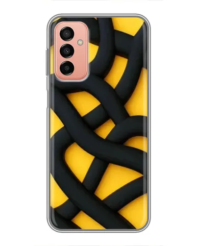 Чехол для Samsung Galaxy M13 с картинкой «Черное желтое переплетение» Чехол для Samsung Galaxy M13 с картинкой «Черное желтое переплетение»