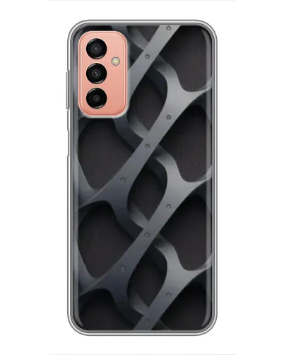 Чехол для Samsung Galaxy M13 с картинкой «Объемное серое плетение» Чехол для Samsung Galaxy M13 с картинкой «Объемное серое плетение»