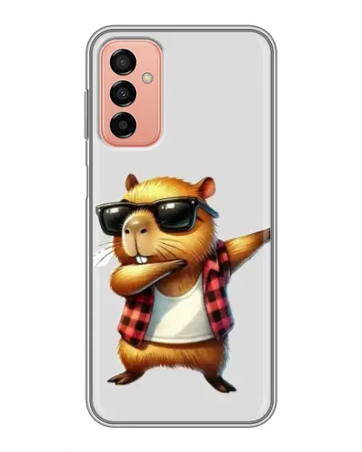 Чехол для Samsung Galaxy M13 с картинкой «Капибара рэпер даб»