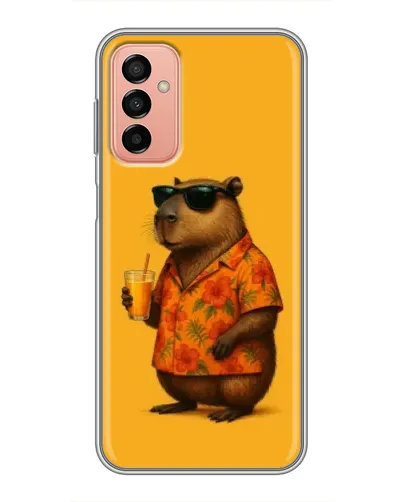 Чехол для Samsung Galaxy M13 с картинкой «Капибара на отдыхе»