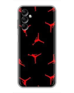 Чехол для Samsung Galaxy M14 5g (M146) с картинкой «Jordan Red Pattern»