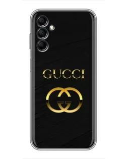 Чехол для Samsung Galaxy M14 5g (M146) с картинкой «Золотой логотип Gucci» Чехол для Samsung Galaxy M14 5g (M146) с картинкой «Золотой логотип Gucci»