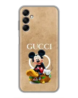 Чехол для Samsung Galaxy M14 5g (M146) с картинкой «Микки Маус Gucci — крафт» Чехол для Samsung Galaxy M14 5g (M146) с картинкой «Микки Маус Gucci — крафт»