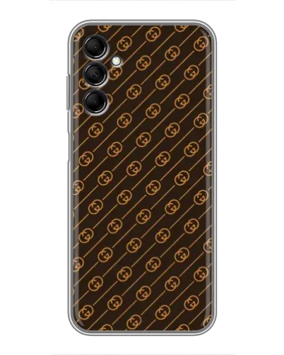Чехол для Samsung Galaxy M14 5g (M146) с картинкой «Gucci — золотые диагонали»