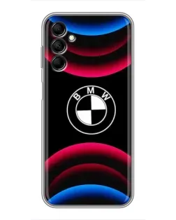 Чехол для Samsung Galaxy M14 5g (M146) с картинкой «Логотип BMW и неоновые дуги» Чехол для Samsung Galaxy M14 5g (M146) с картинкой «Логотип BMW и неоновые дуги»
