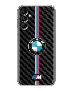 Чехол для Samsung Galaxy M14 5g (M146) с картинкой «Эмблема BMW и карбон» Чехол для Samsung Galaxy M14 5g (M146) с картинкой «Эмблема BMW и карбон»