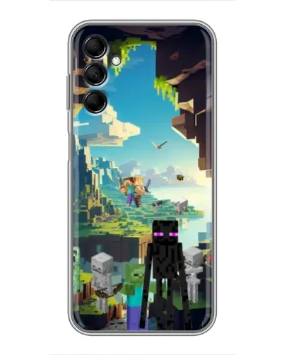 Чехол для Samsung Galaxy M14 5g (M146) с картинкой «Эндермен в лесу»