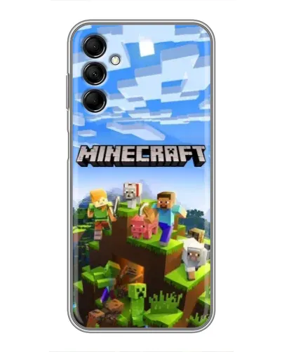 Чехол для Samsung Galaxy M14 5g (M146) с картинкой «Minecraft классический мир»