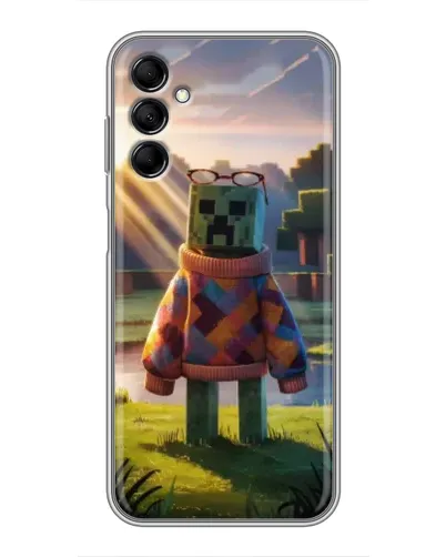 Чехол для Samsung Galaxy M14 5g (M146) с картинкой «Крипер в свитере»
