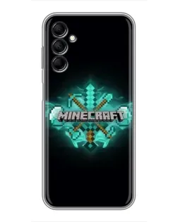 Чехол для Samsung Galaxy M14 5g (M146) с картинкой «Minecraft Diamond лого» Чехол для Samsung Galaxy M14 5g (M146) с картинкой «Minecraft Diamond лого»