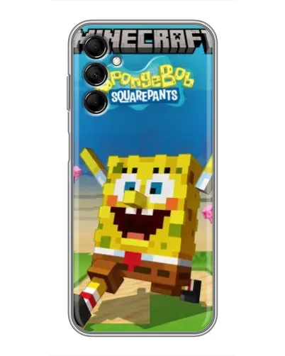 Чехол для Samsung Galaxy M14 5g (M146) с картинкой «Губка Боб Minecraft» Чехол для Samsung Galaxy M14 5g (M146) с картинкой «Губка Боб Minecraft»