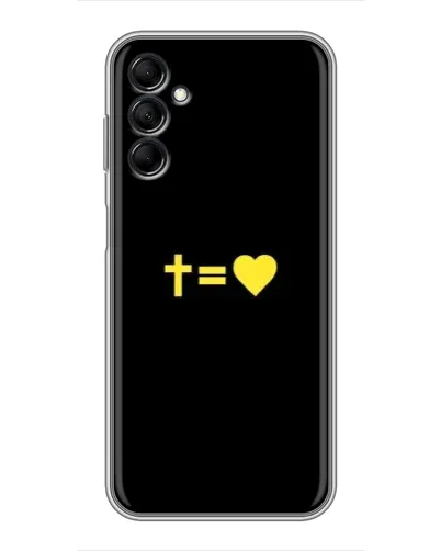 Чехол для Samsung Galaxy M14 5g (M146) с картинкой «Сердце и Крест»