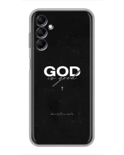 Чехол для Samsung Galaxy M14 5g (M146) с картинкой «GOD — Бог над всем»
